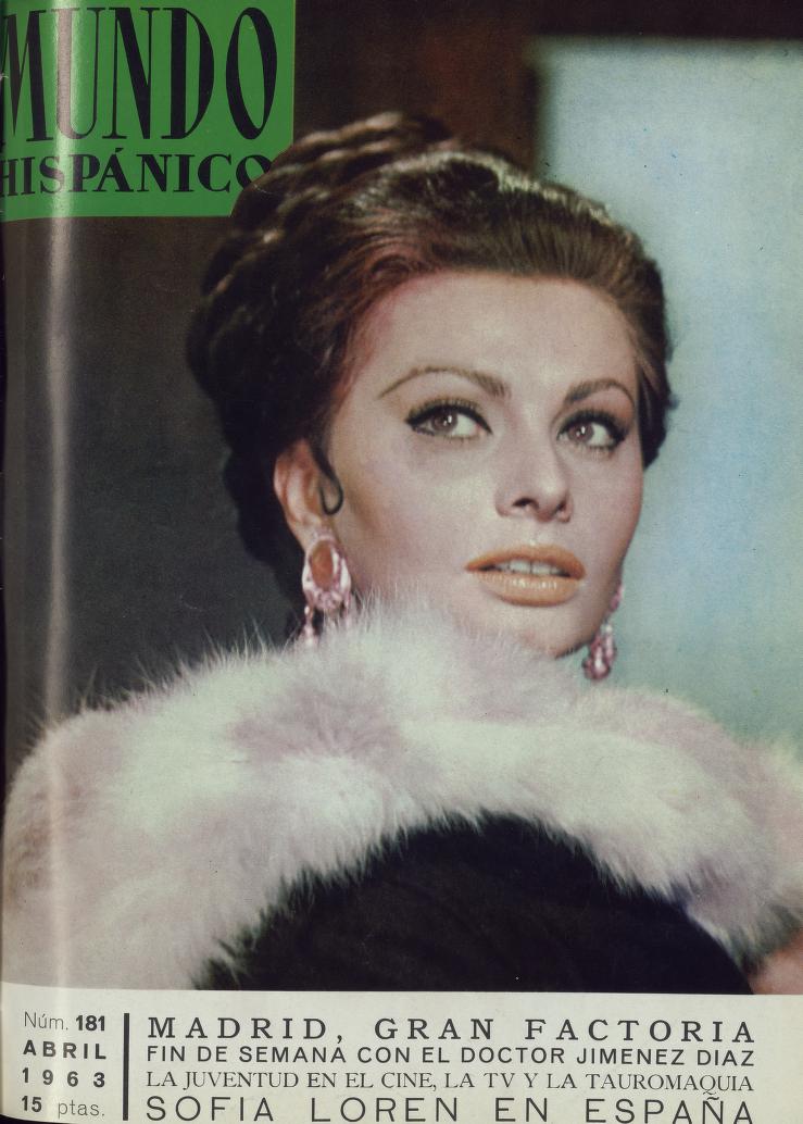MUNDO HISPANICO magazine side cover Issue 181  April 1963